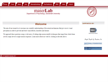 Tablet Screenshot of maierlab.com